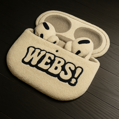 Modern Earbud-Shaped Accent Rug